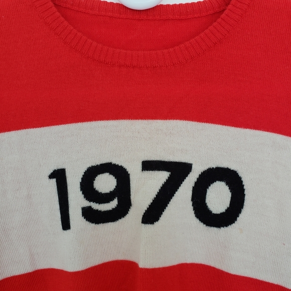 100% Merino Wool Red Sweater Pullover EUC - Picture 3 of 5